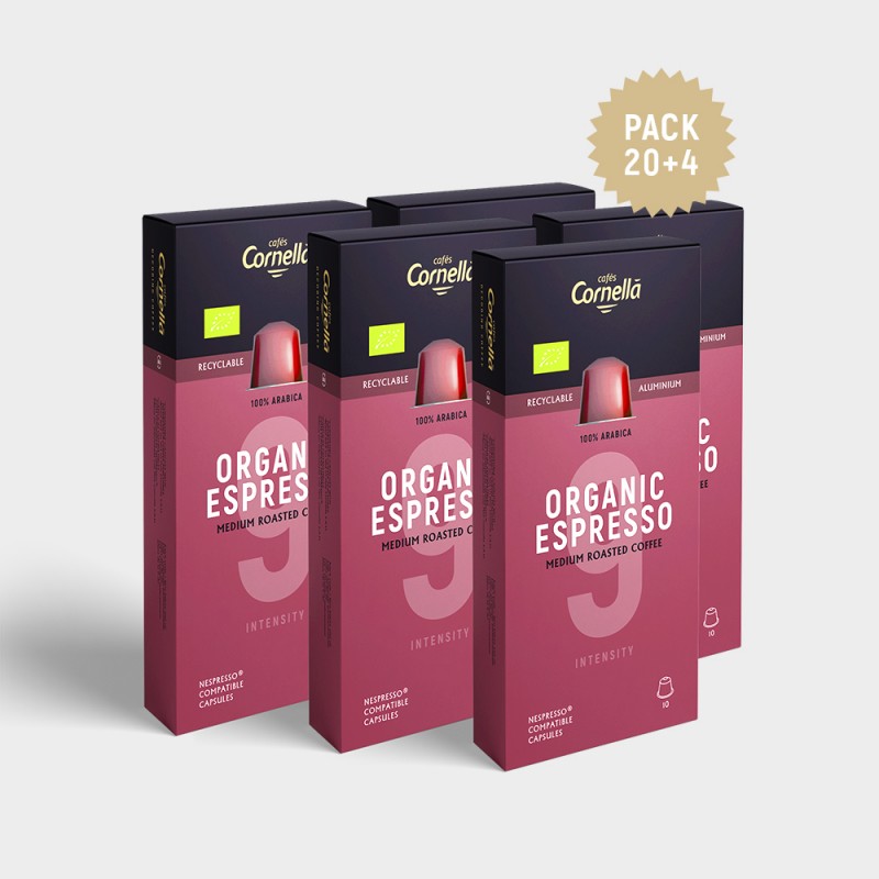 PACK 20+4 | CÁPSULAS ORGANIC ESPRESSO