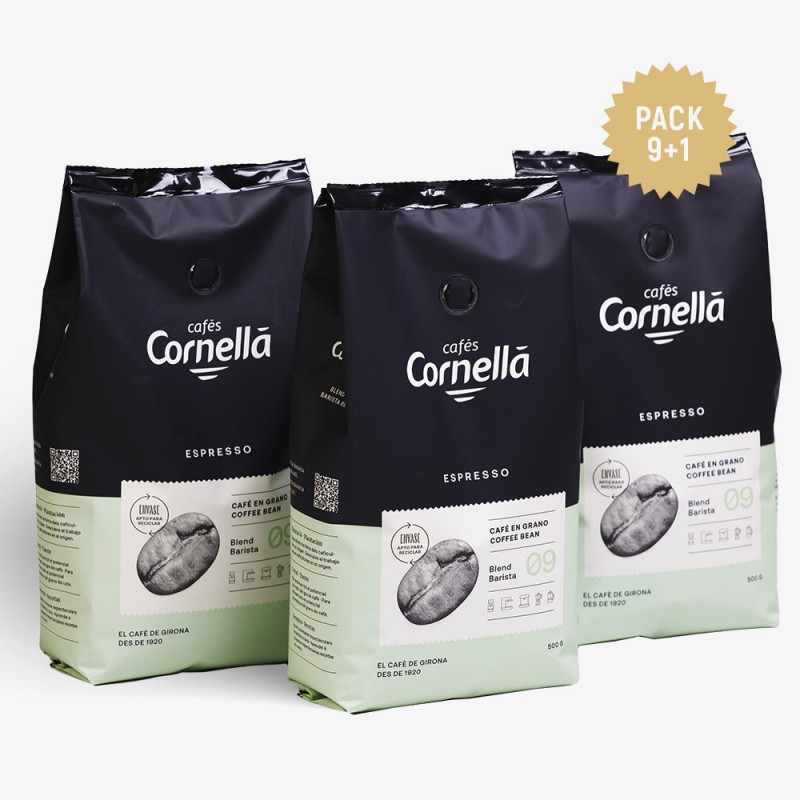 PACK 9+1 | GRANO 500G | BLEND BARISTA 09