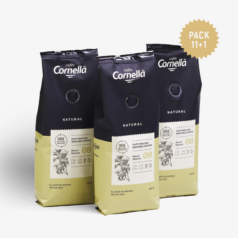 PACK 11+1 | MOLIDO 250G | NATURAL