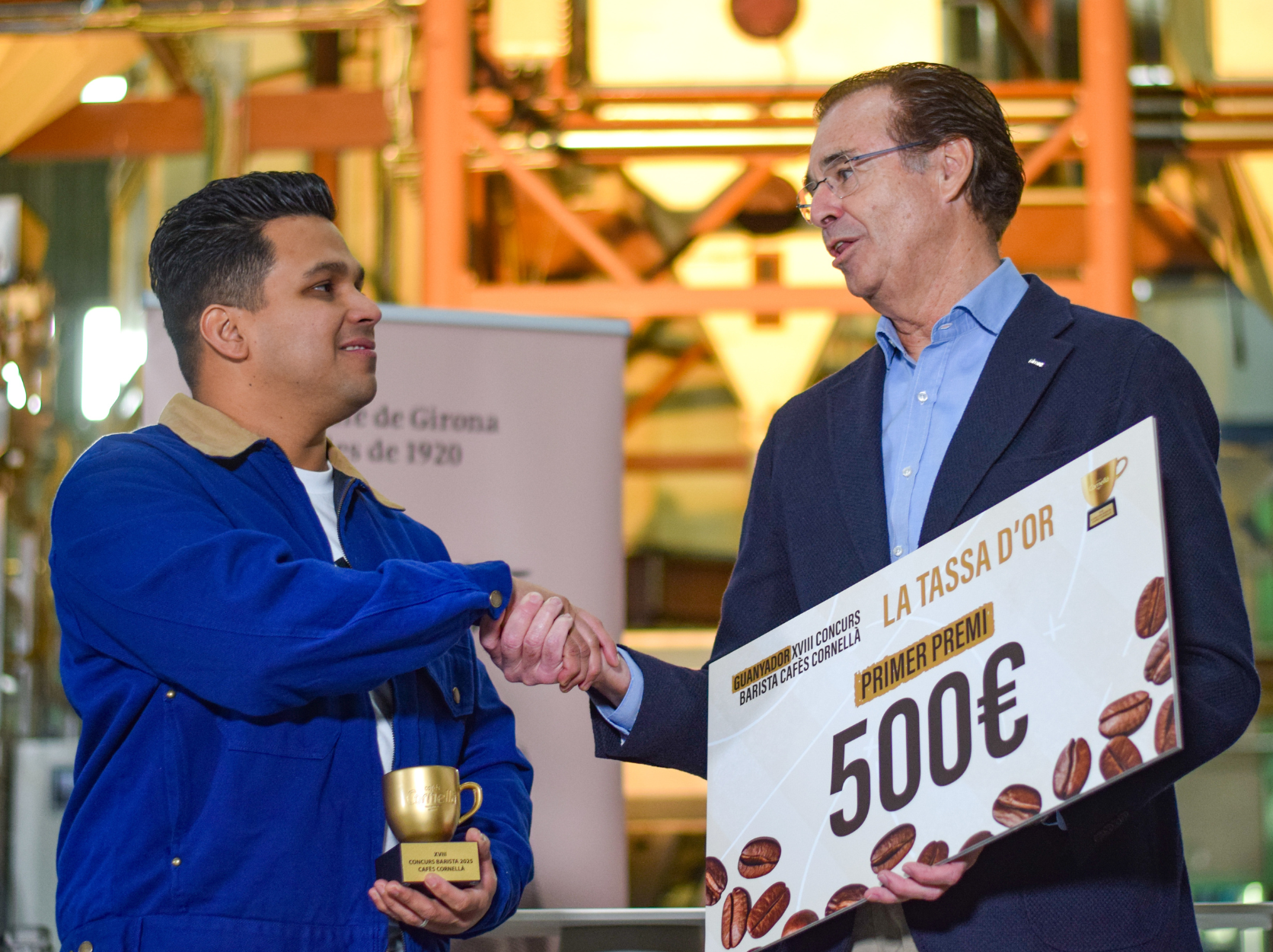 ANDUHER REYES GANA “LA TASSA D’OR 2025” DE CAFÈS CORNELLÀ